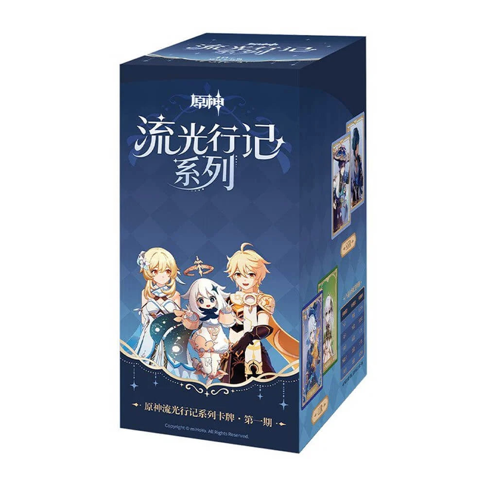 Genshin Impact - Glowing Travelogue Card Series Vol.1 Box (18 Packs) - englisch
